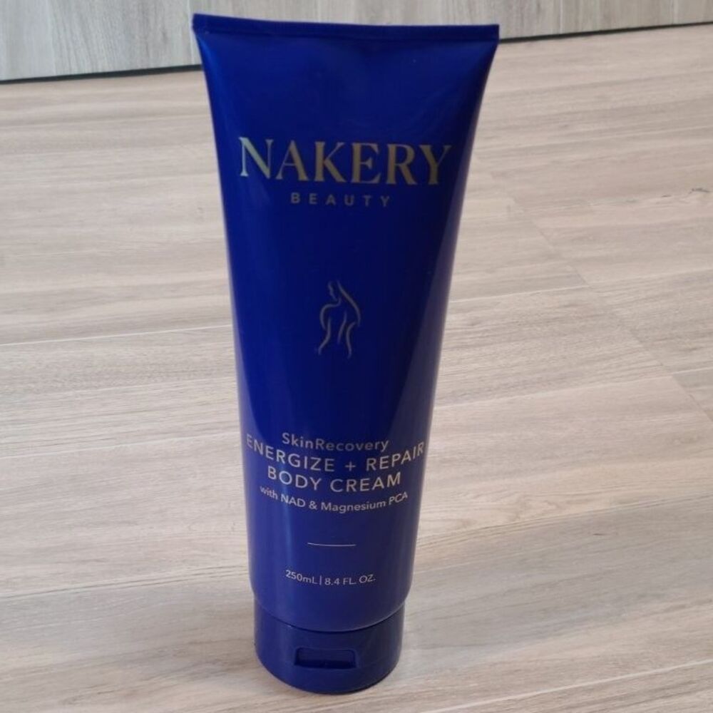 Nakery Beauty SkinRecovery Energize Repair Body Cream 8.4 oz Hydrating NAD Mag